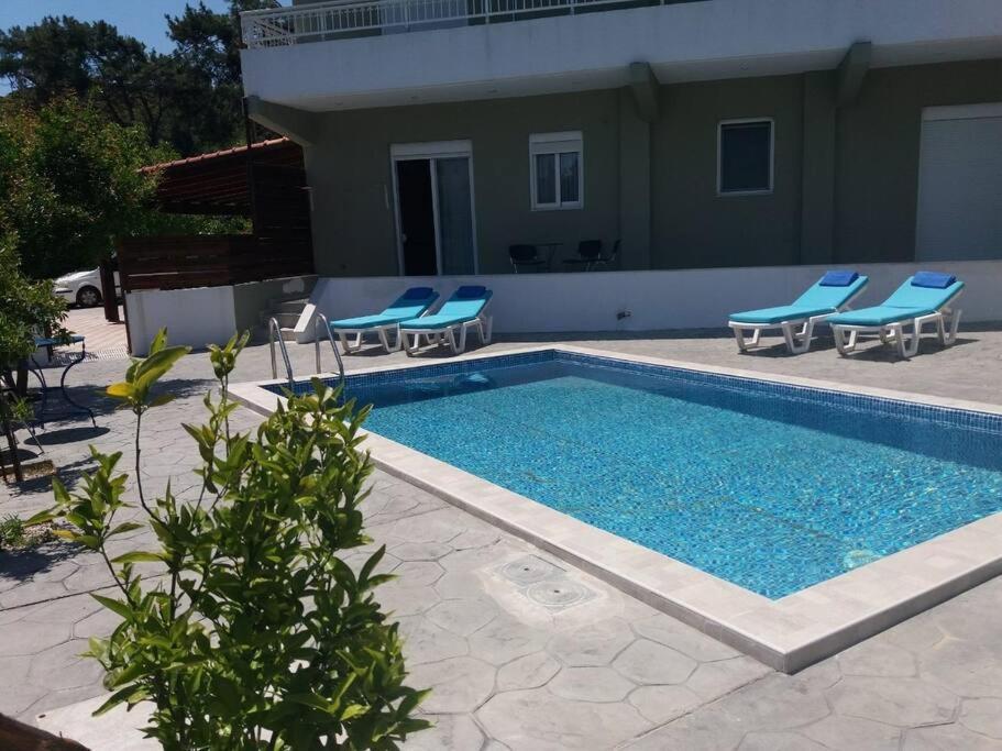 Greek Style Ground Floor Apartment & Pool Jaliszósz Kültér fotó