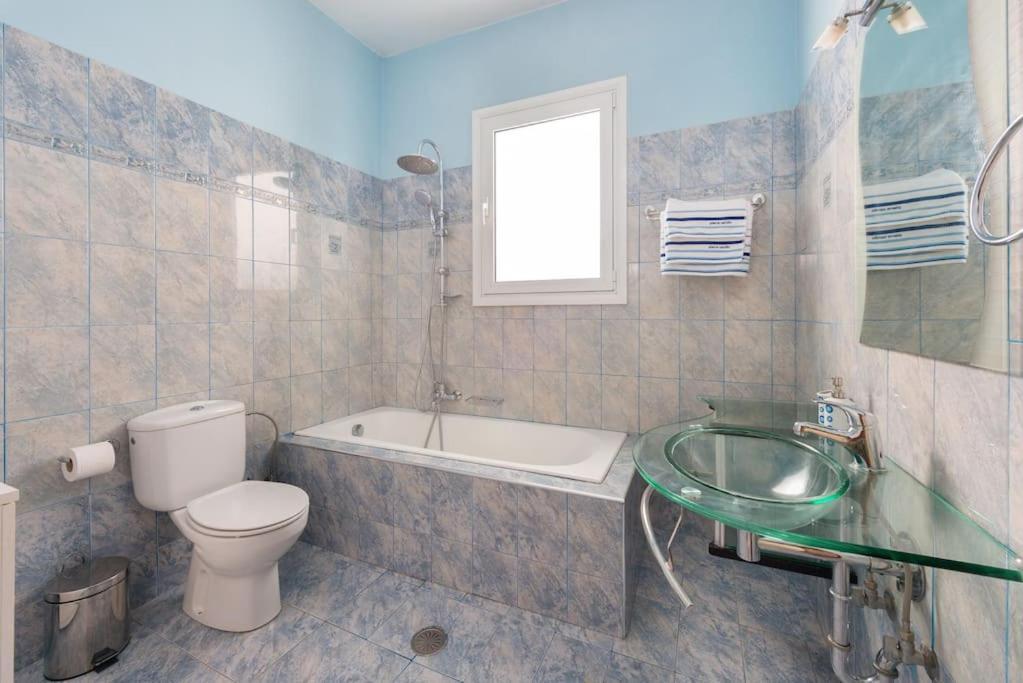 Greek Style Ground Floor Apartment & Pool Jaliszósz Kültér fotó