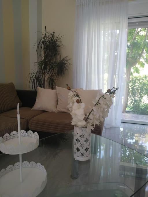 Greek Style Ground Floor Apartment & Pool Jaliszósz Kültér fotó