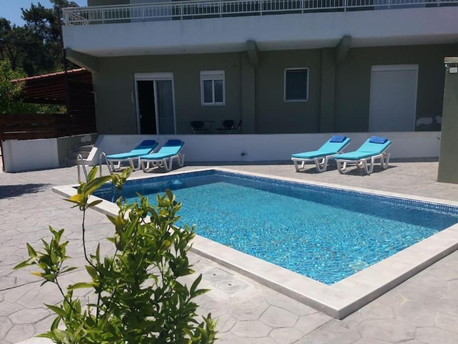 Greek Style Ground Floor Apartment & Pool Jaliszósz Kültér fotó