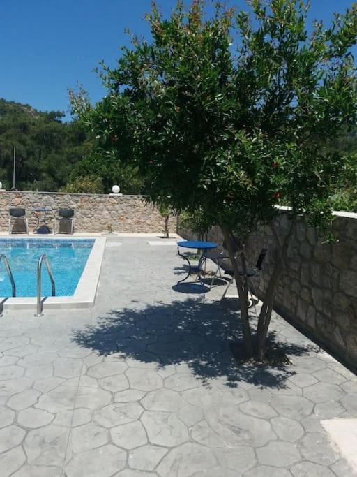 Greek Style Ground Floor Apartment & Pool Jaliszósz Kültér fotó